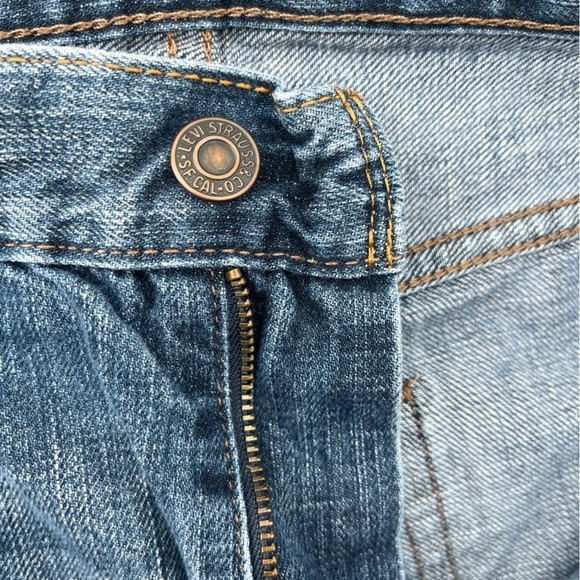 Men’s Levi's 527 Blue Straight Leg Denim 34x30 Relaxed Fit Zipper Iconic Jeans - Picture 7 of 9